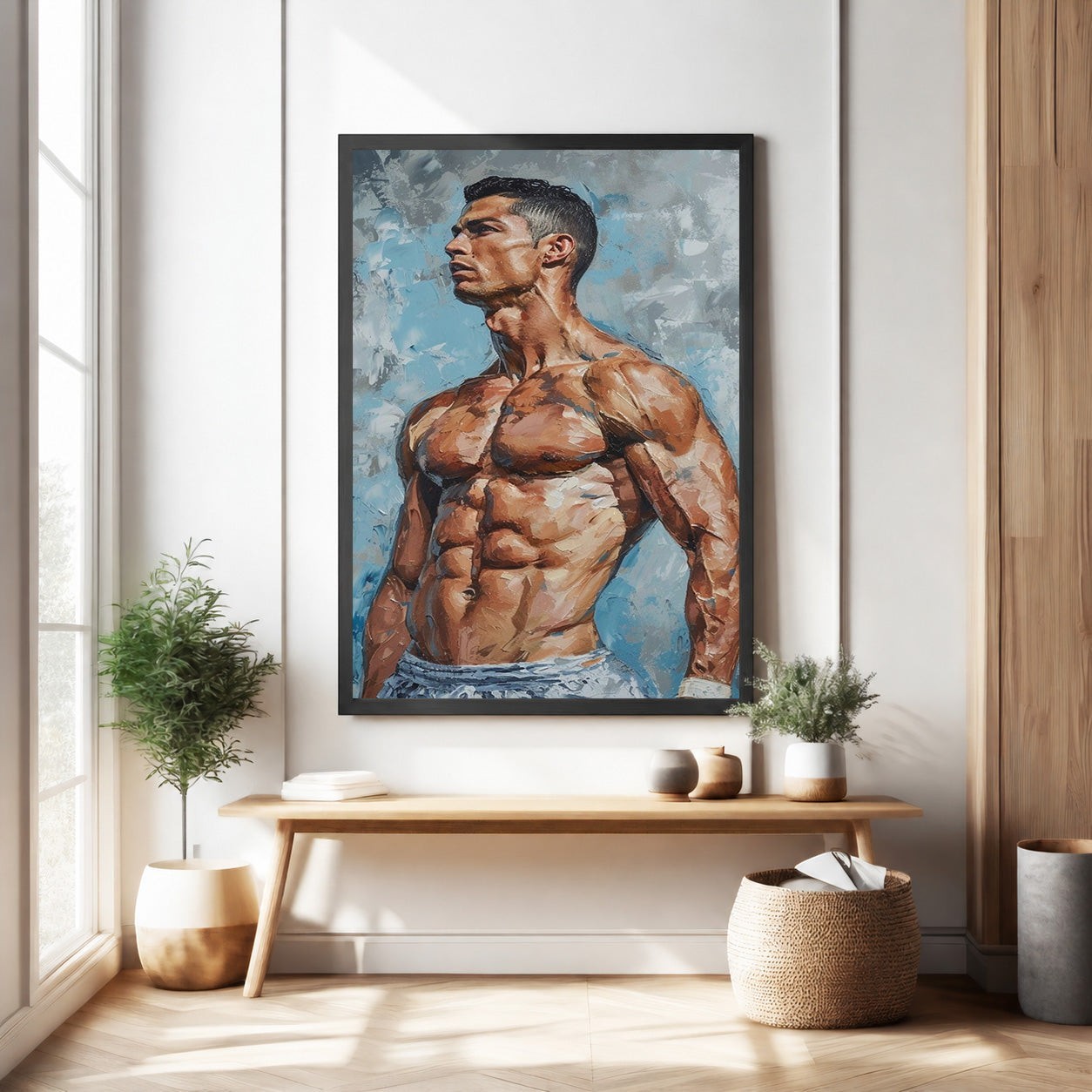 Athletic Figure Portrait Wall Art