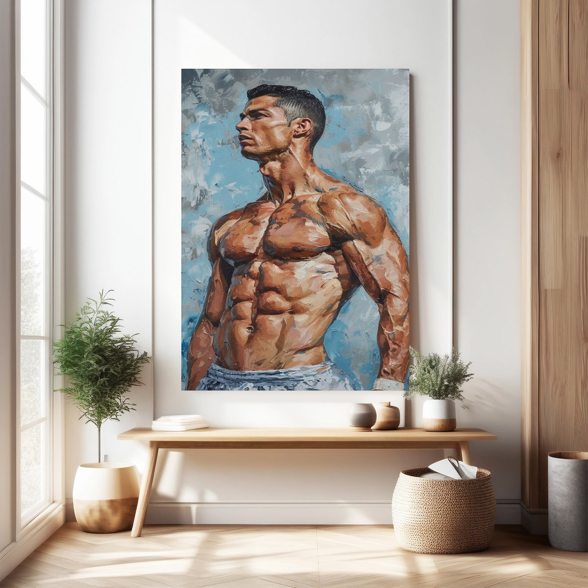 Athletic Figure Portrait Wall Art