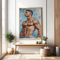 Athletic Figure Portrait Wall Art