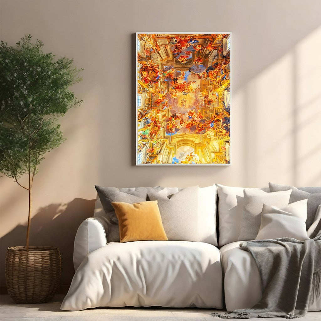 Baroque Ceiling Fresco Wall Art