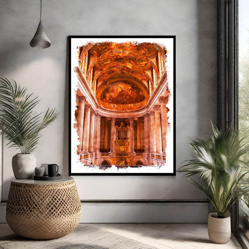Baroque Church Interior Artwork