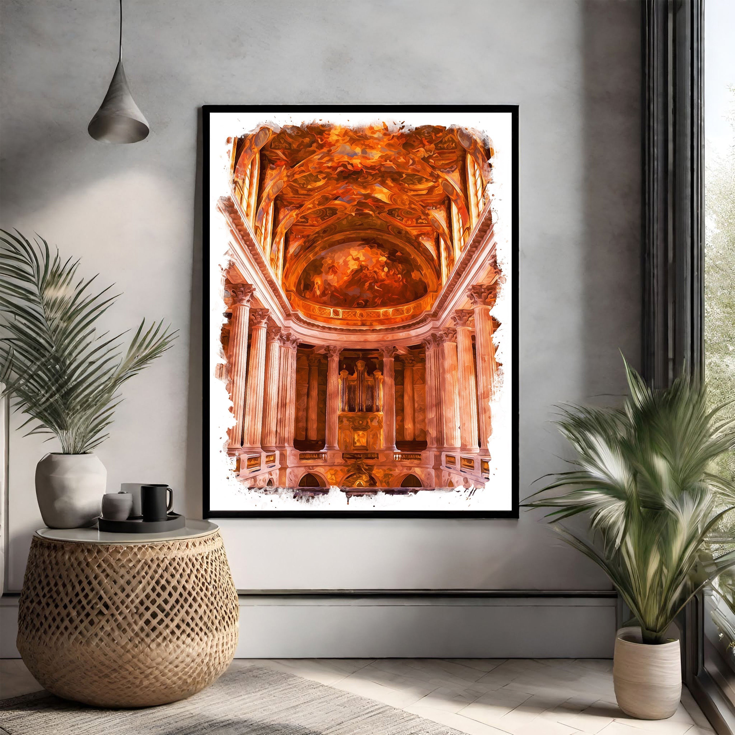 Baroque Church Interior Artwork