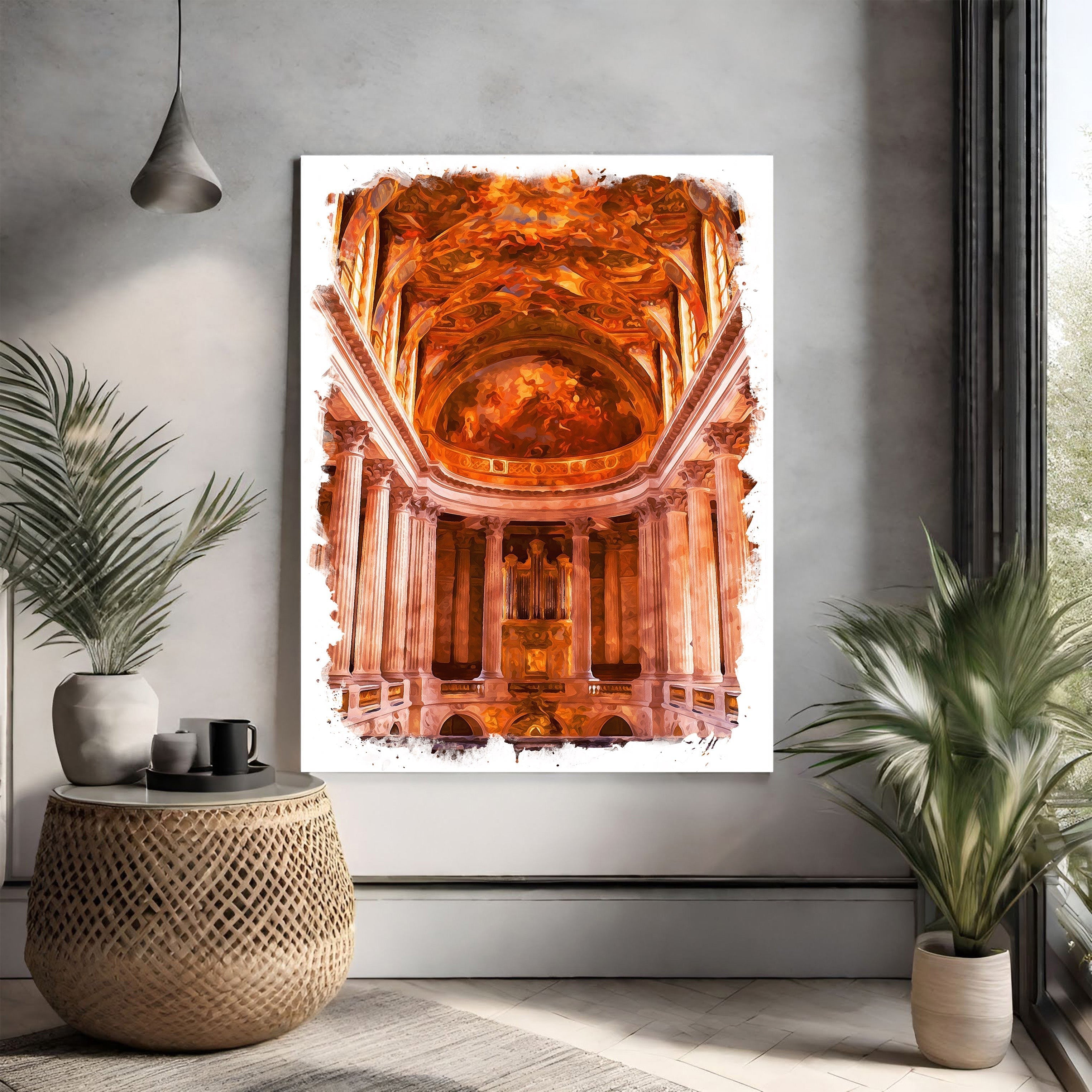Baroque Church Interior Artwork