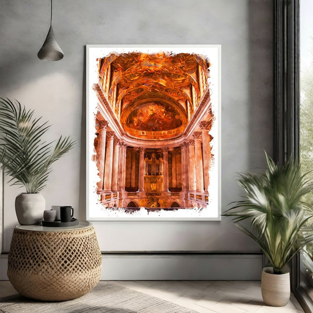 Baroque Church Interior Artwork