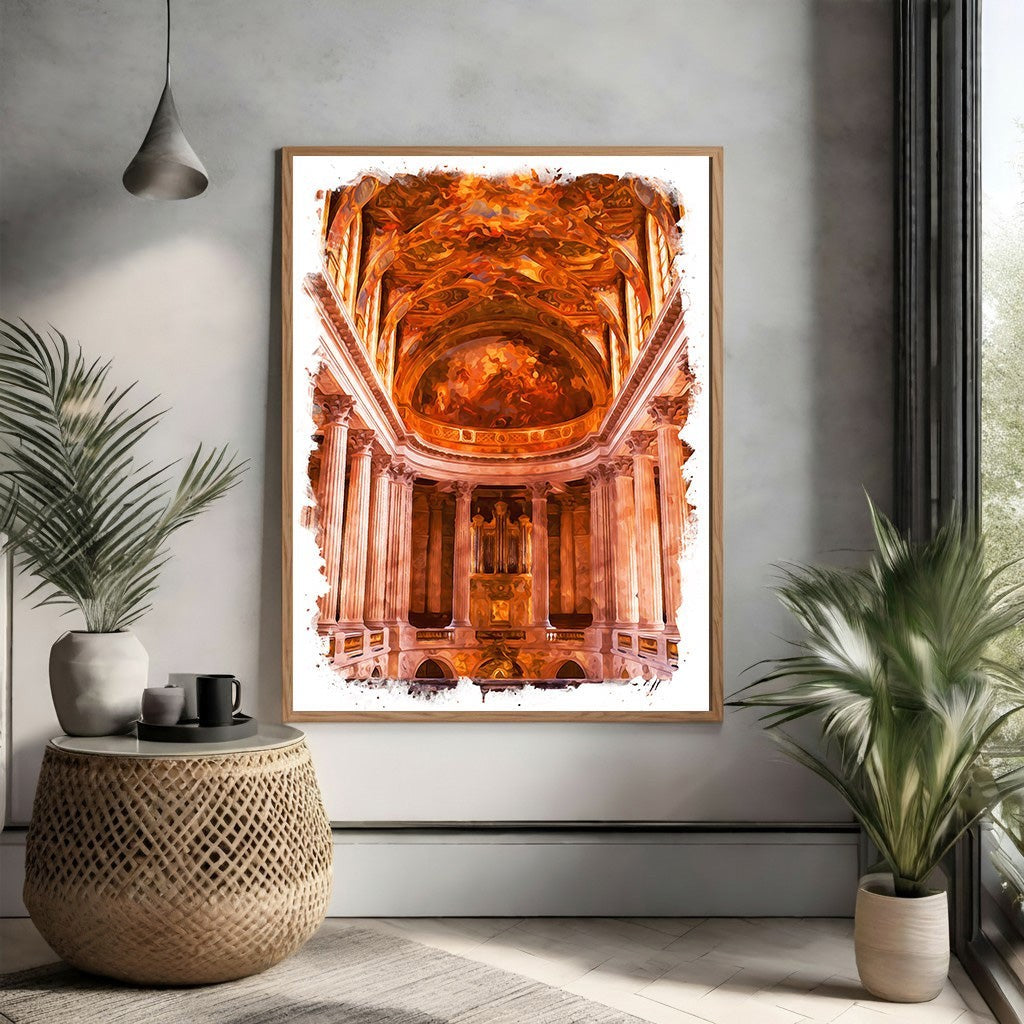 Baroque Church Interior Artwork