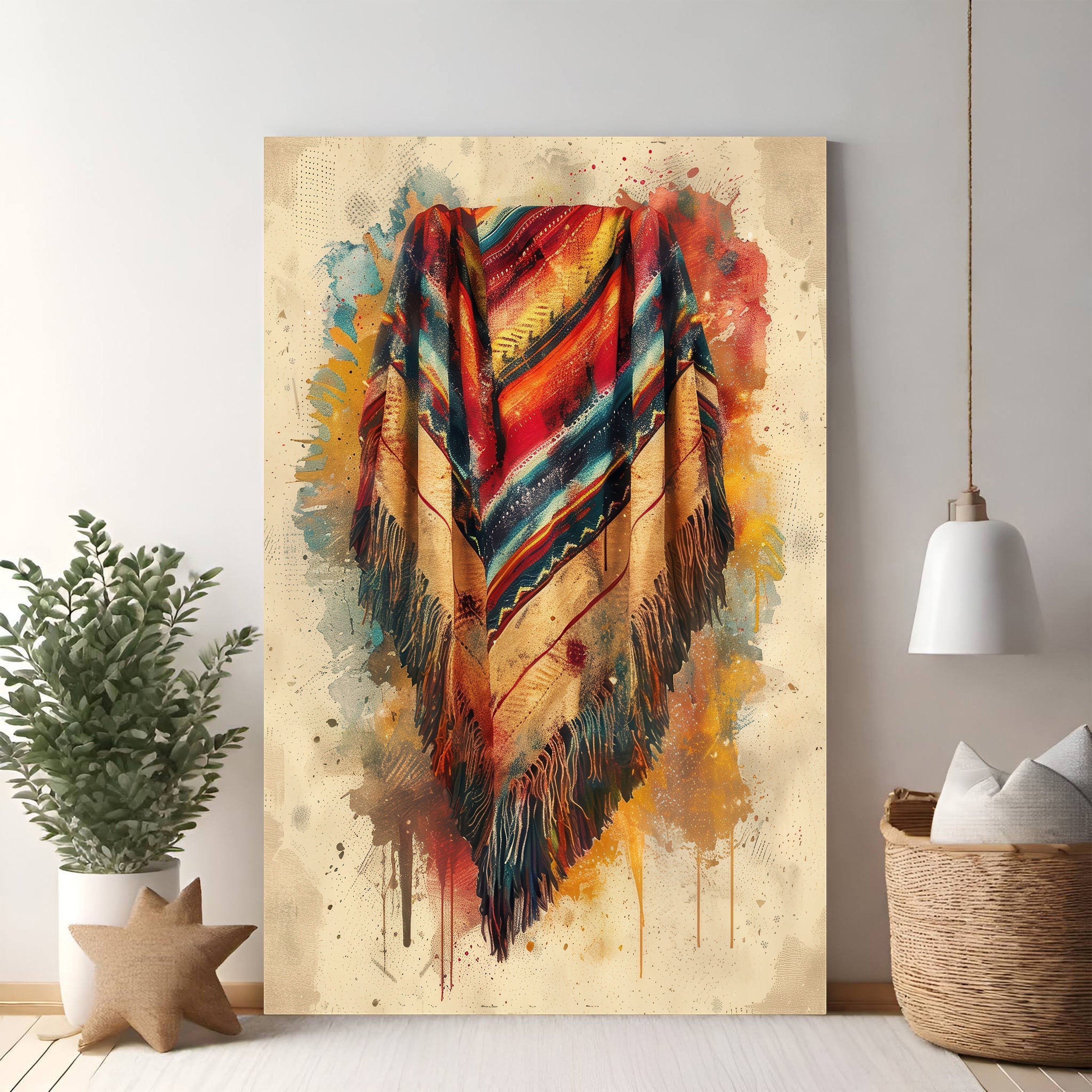 Bohemian Fringe Throw Blanket