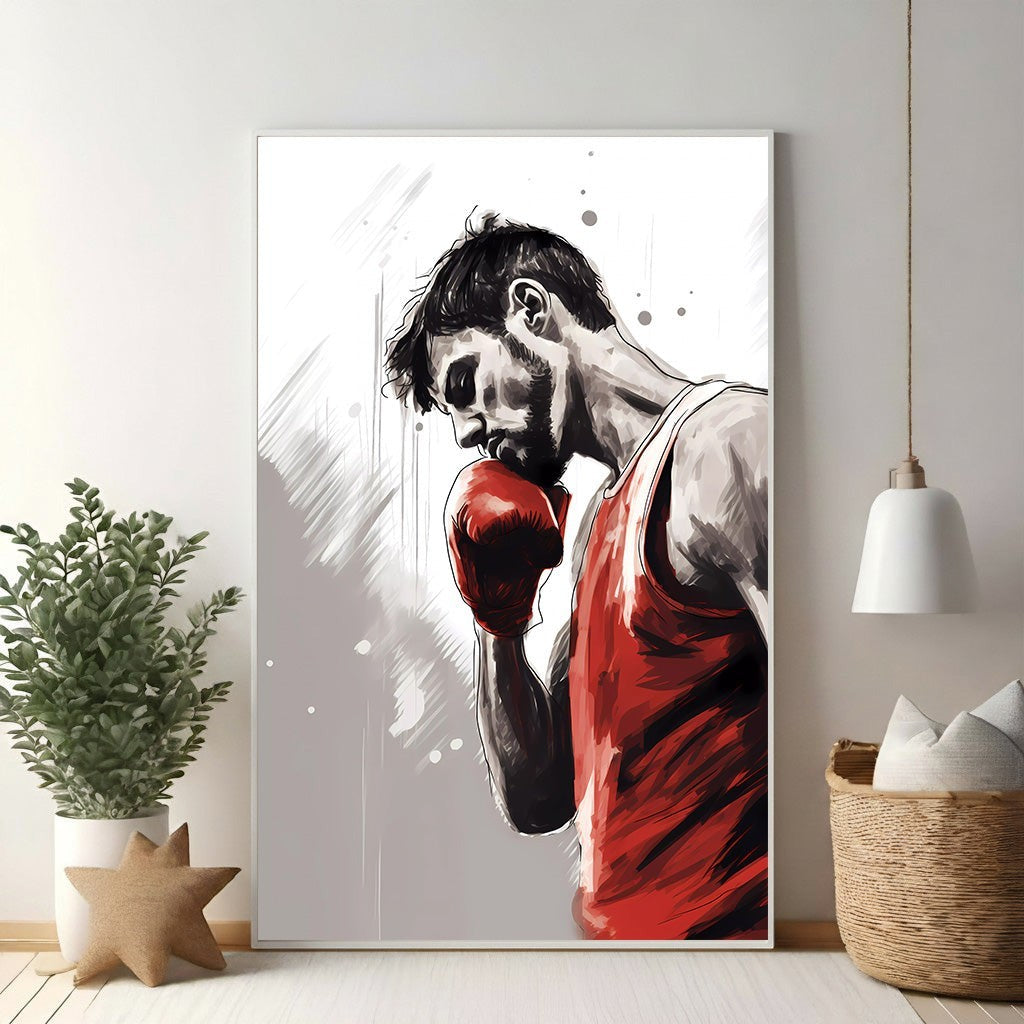 Boxing Champion Motivational Artwork