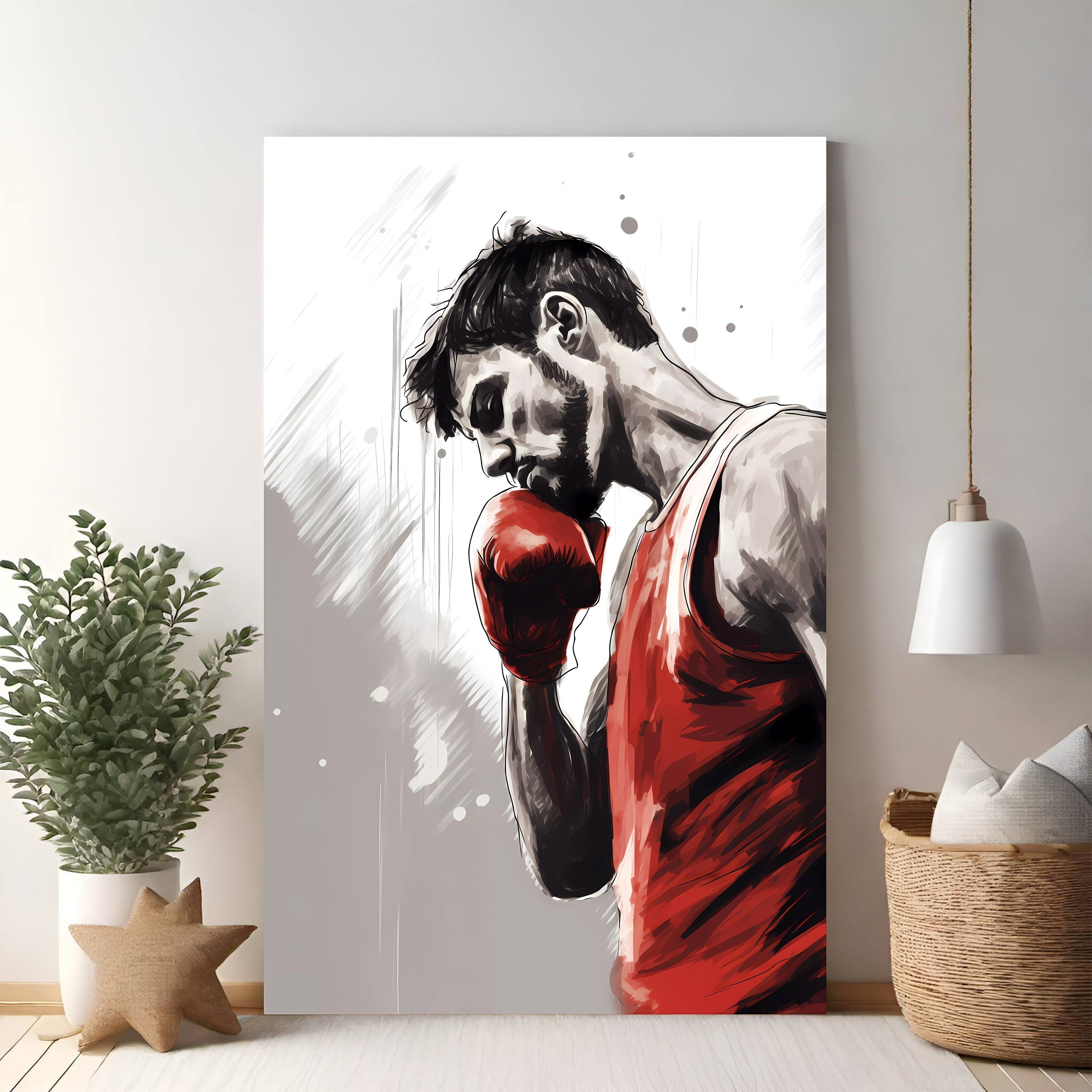 Boxing Champion Motivational Artwork