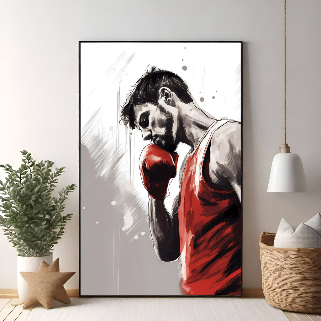 Boxing Champion Motivational Artwork