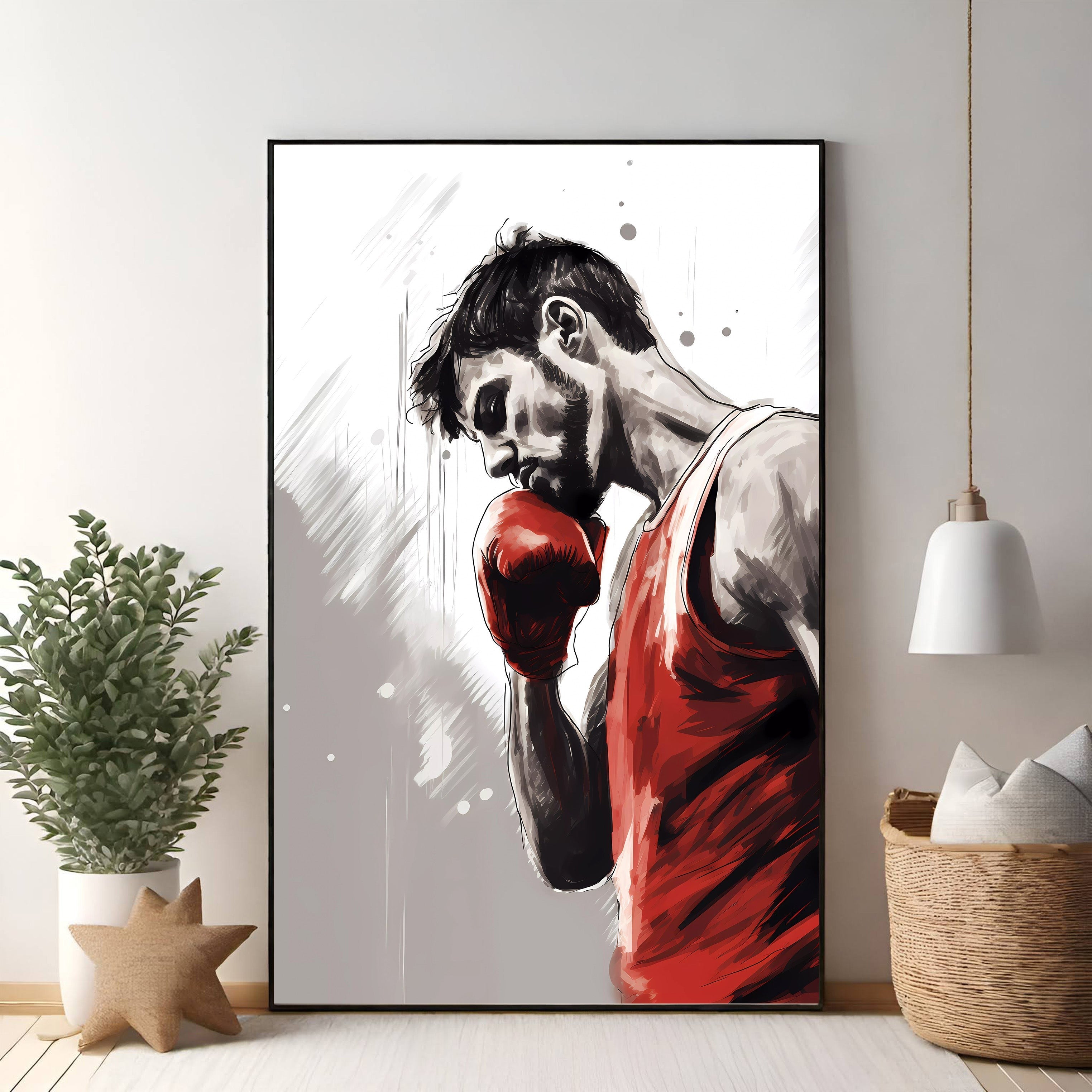 Boxing Champion Motivational Artwork