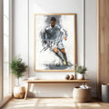 Cristiano Ronaldo Action Shot Art Print