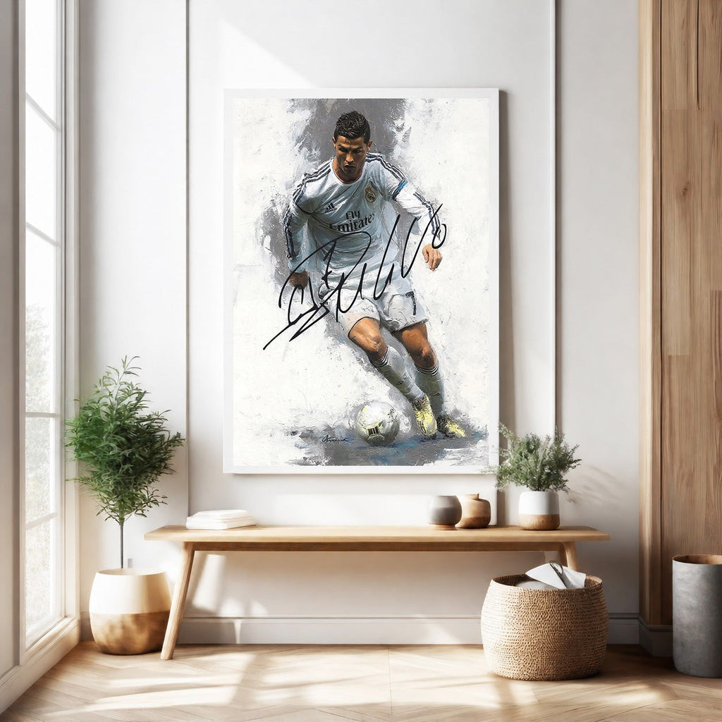 Cristiano Ronaldo Action Shot Art Print
