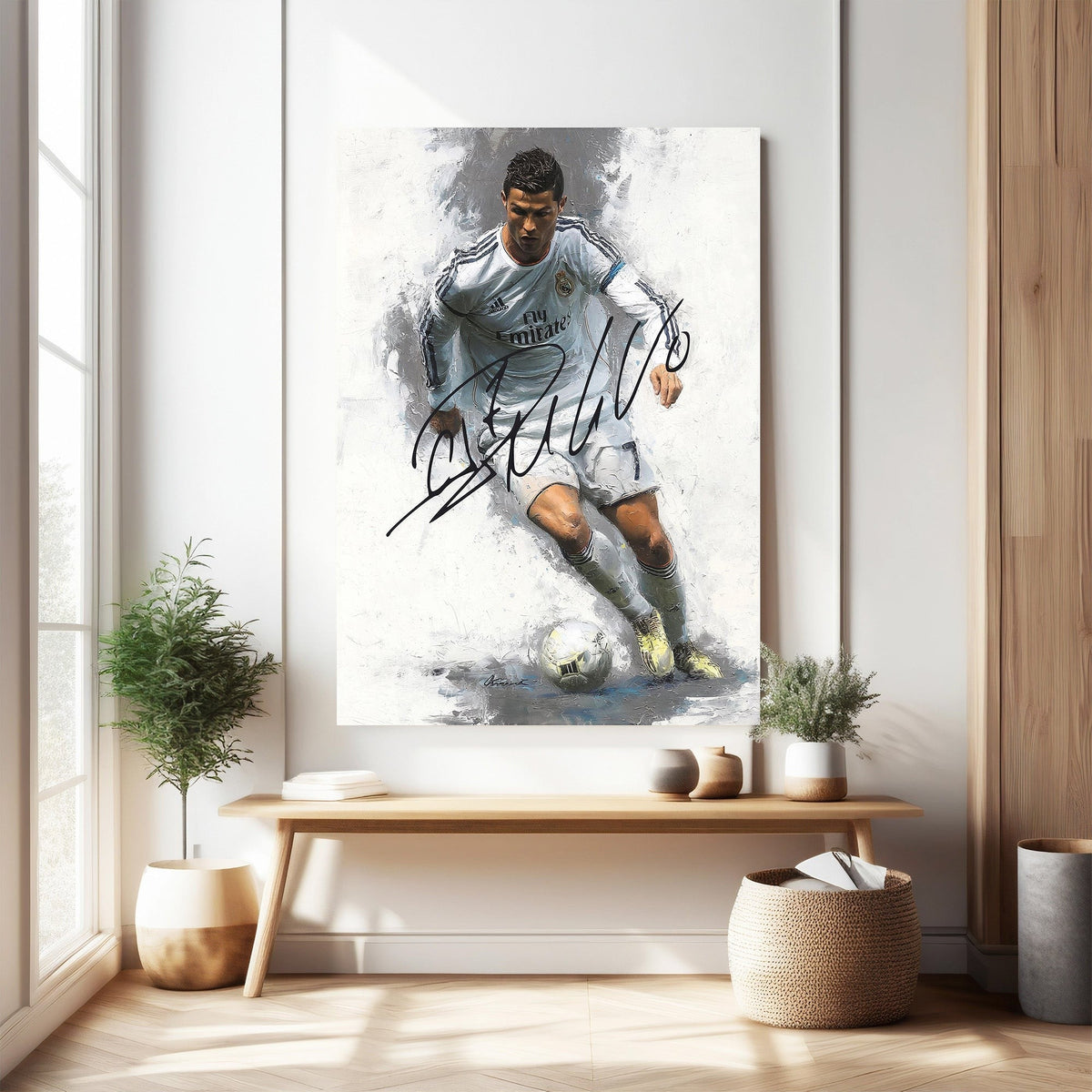 Cristiano Ronaldo Action Shot Art Print