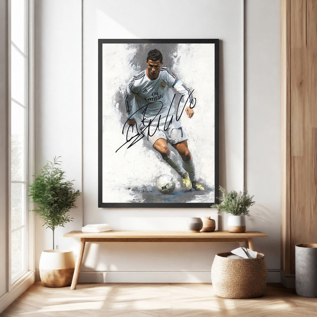 Cristiano Ronaldo Action Shot Art Print