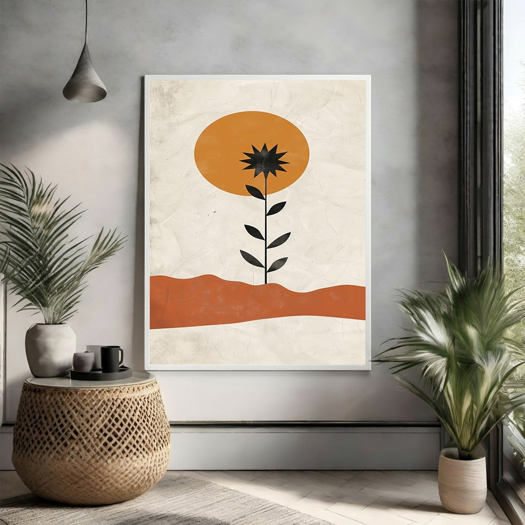 Abstract Desert Bloom Wall Art
