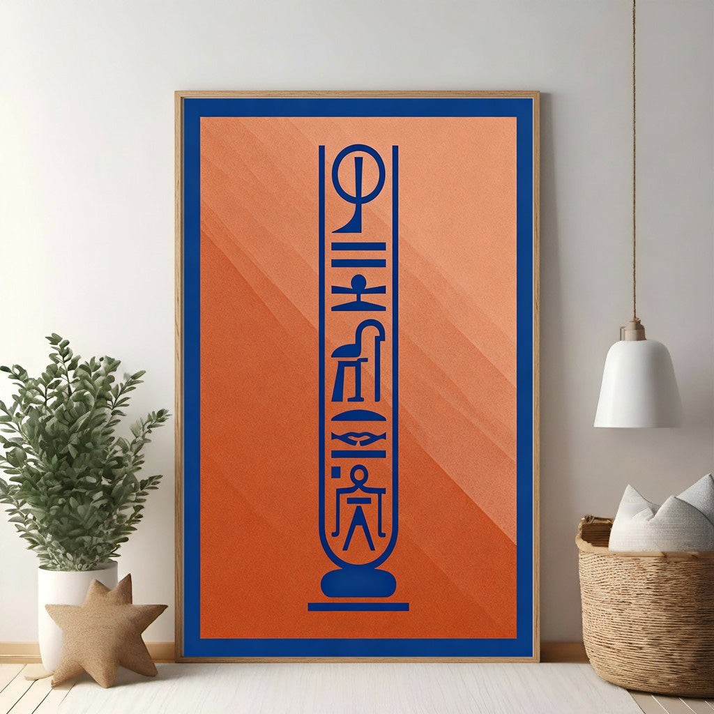Ancient Egyptian Hieroglyphic Art Print
