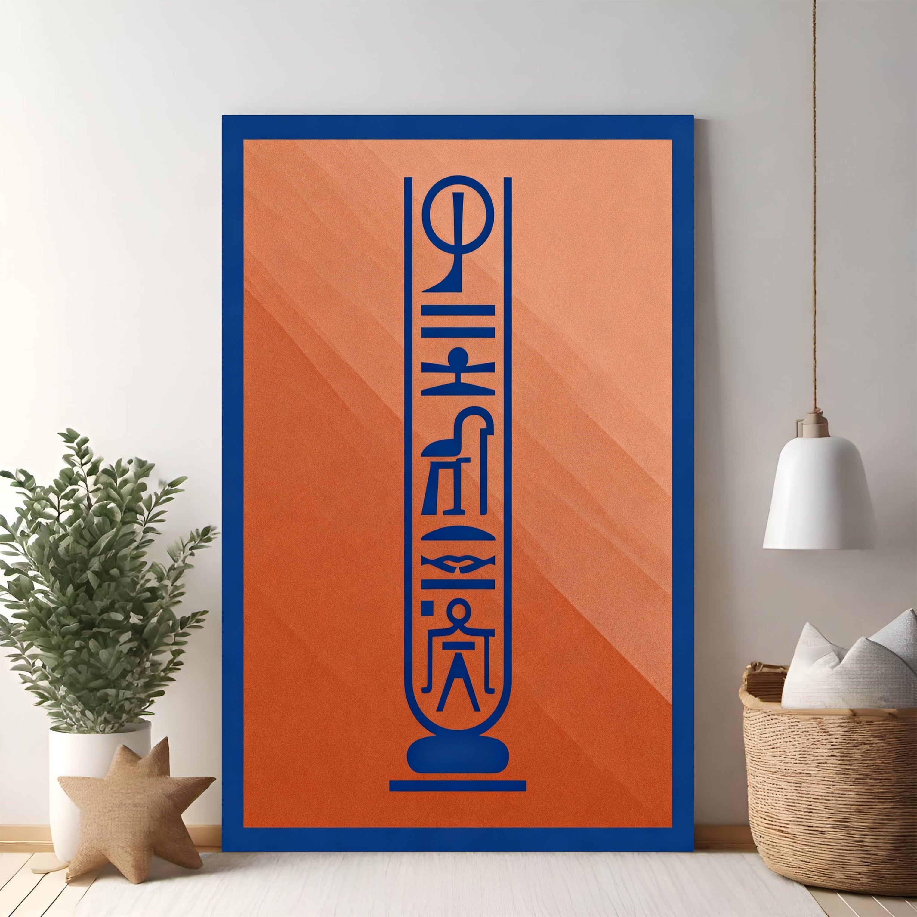 Ancient Egyptian Hieroglyphic Art Print
