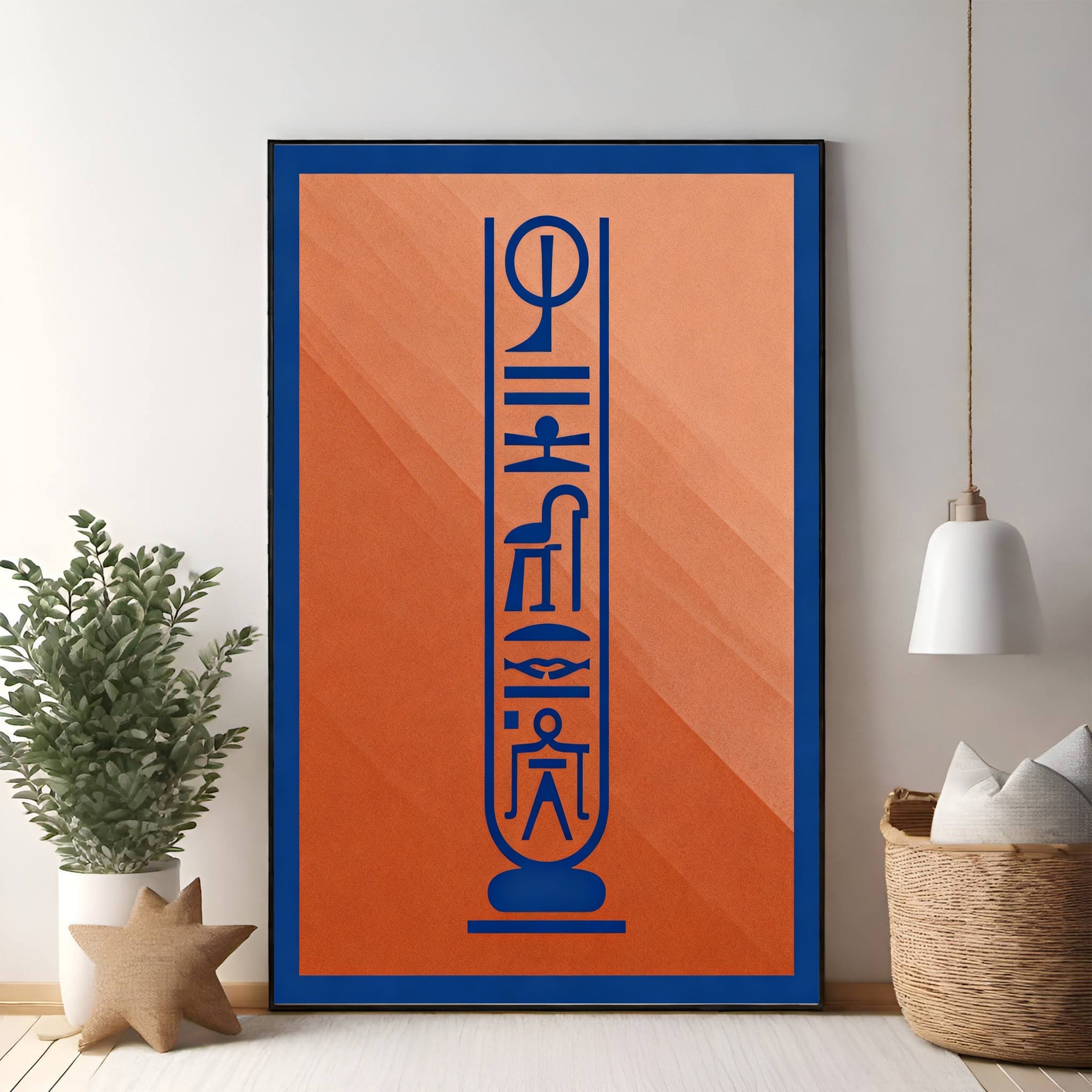 Ancient Egyptian Hieroglyphic Art Print