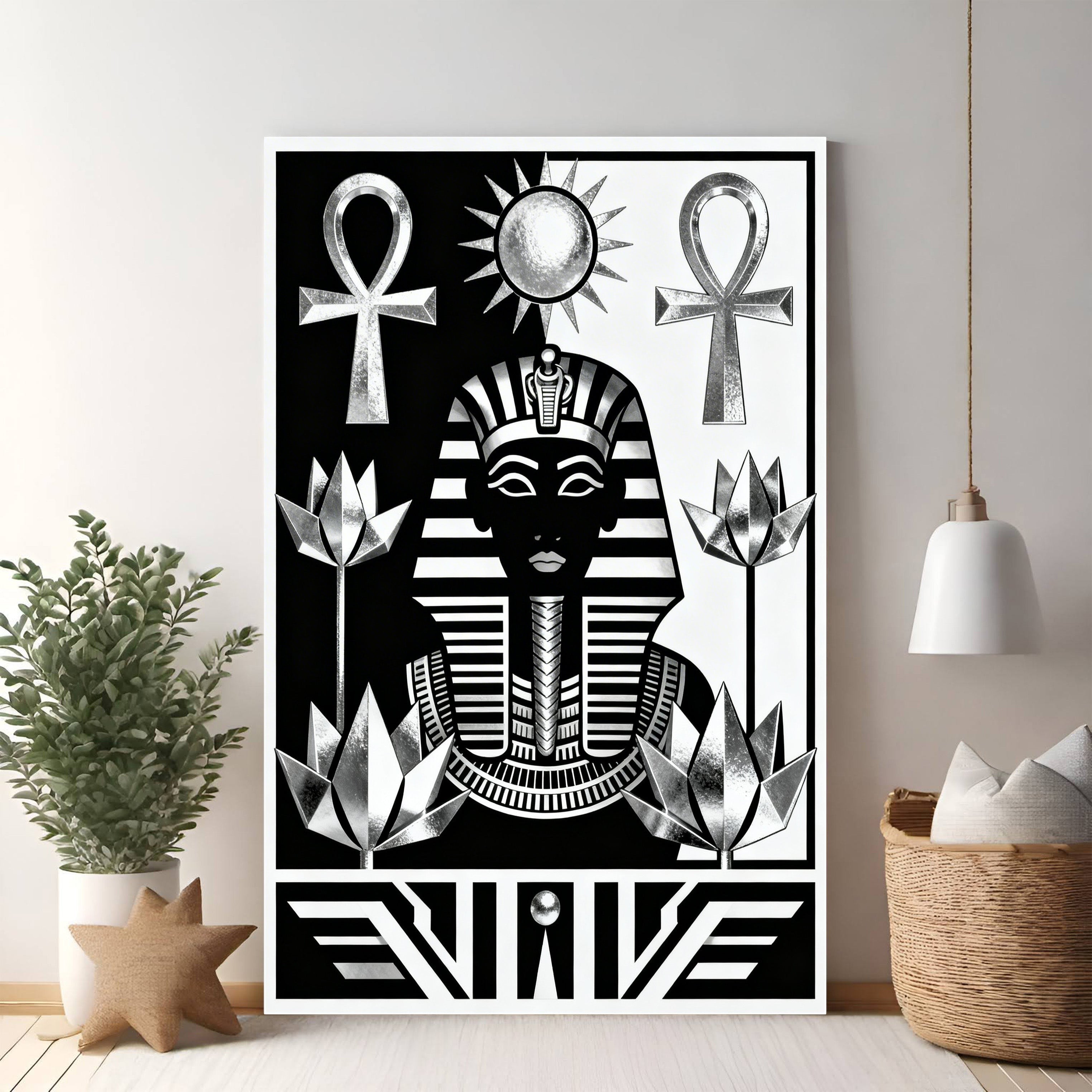 Ancient Egyptian Pharaoh Portrait Wall Art