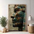 Ancient Egyptian Head Sculpture Wall Art