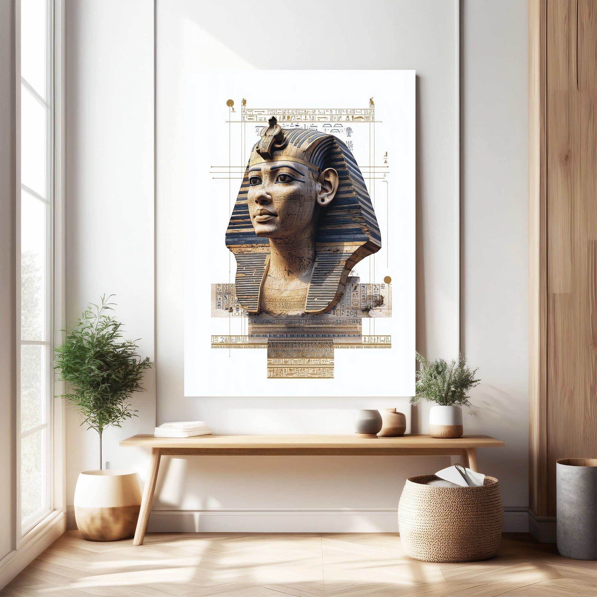 Ancient Egyptian Pharaoh Portrait Wall Art