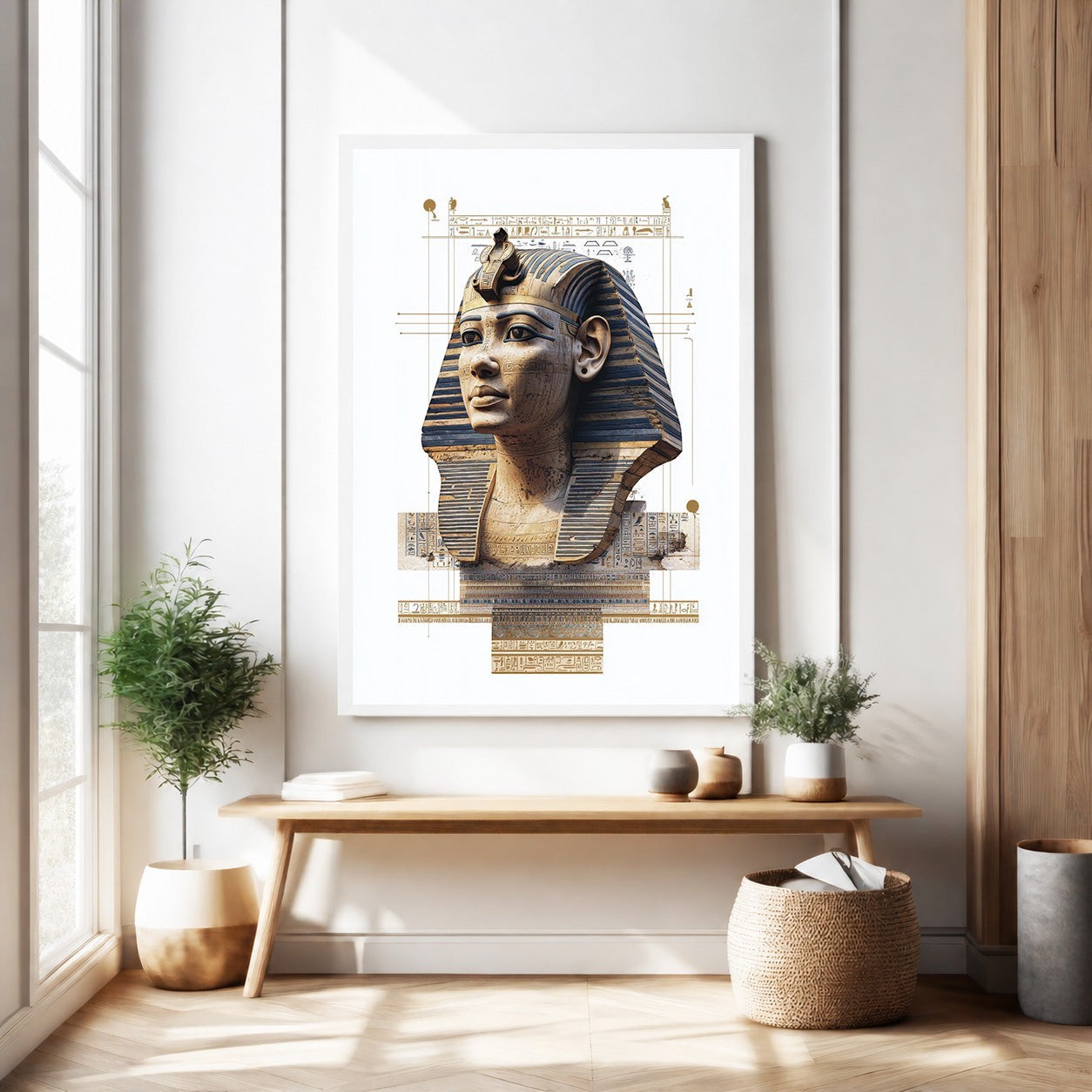 Ancient Egyptian Pharaoh Portrait Wall Art