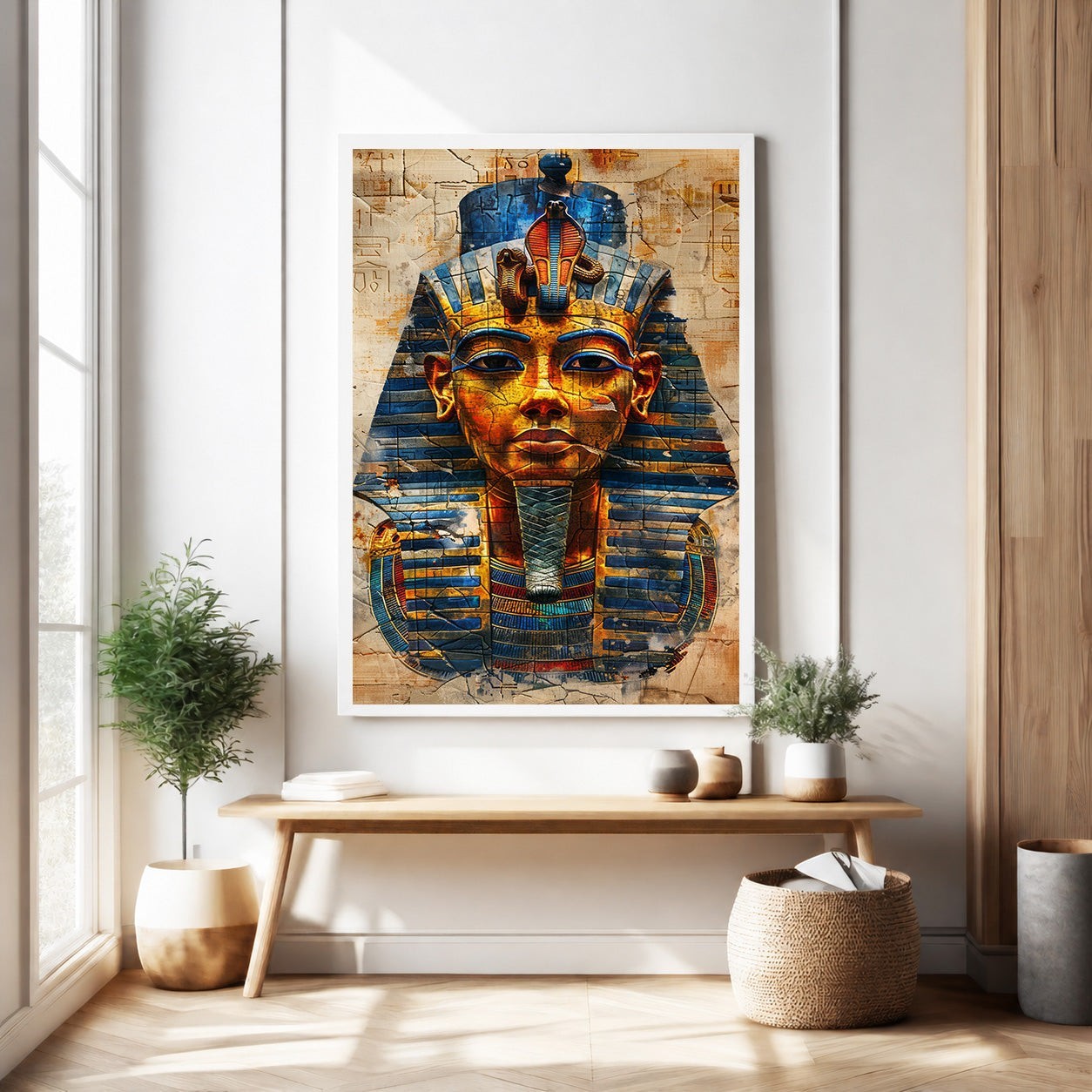 Ancient Egyptian Pharaoh Portrait Wall Art