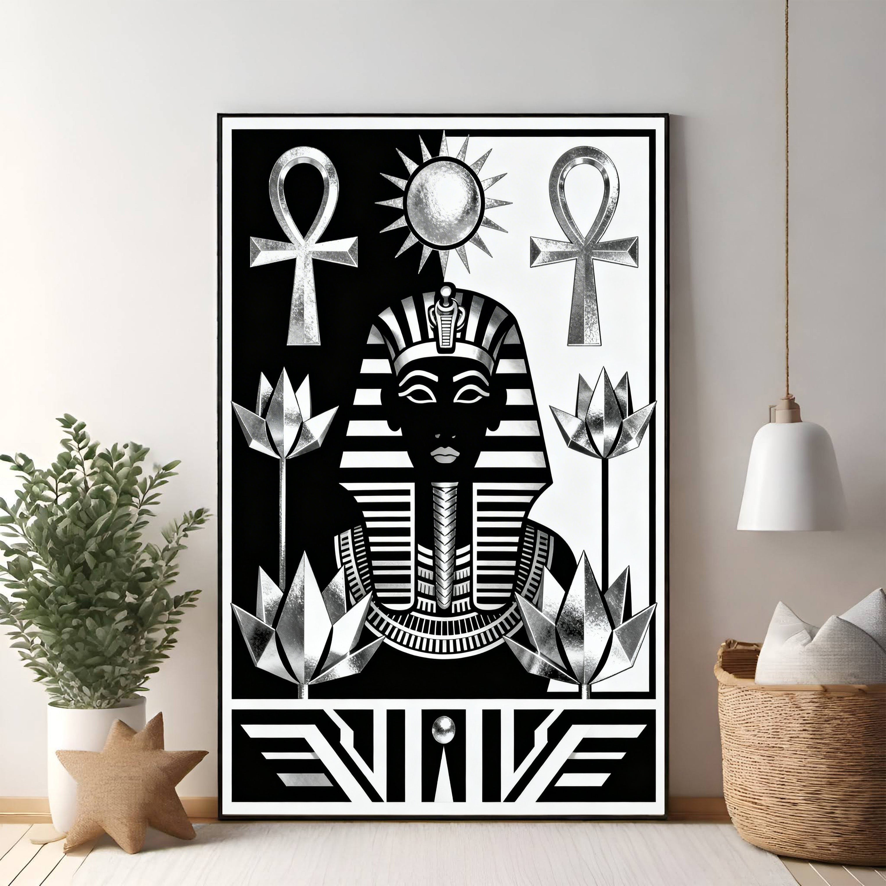 Ancient Egyptian Pharaoh Portrait Wall Art