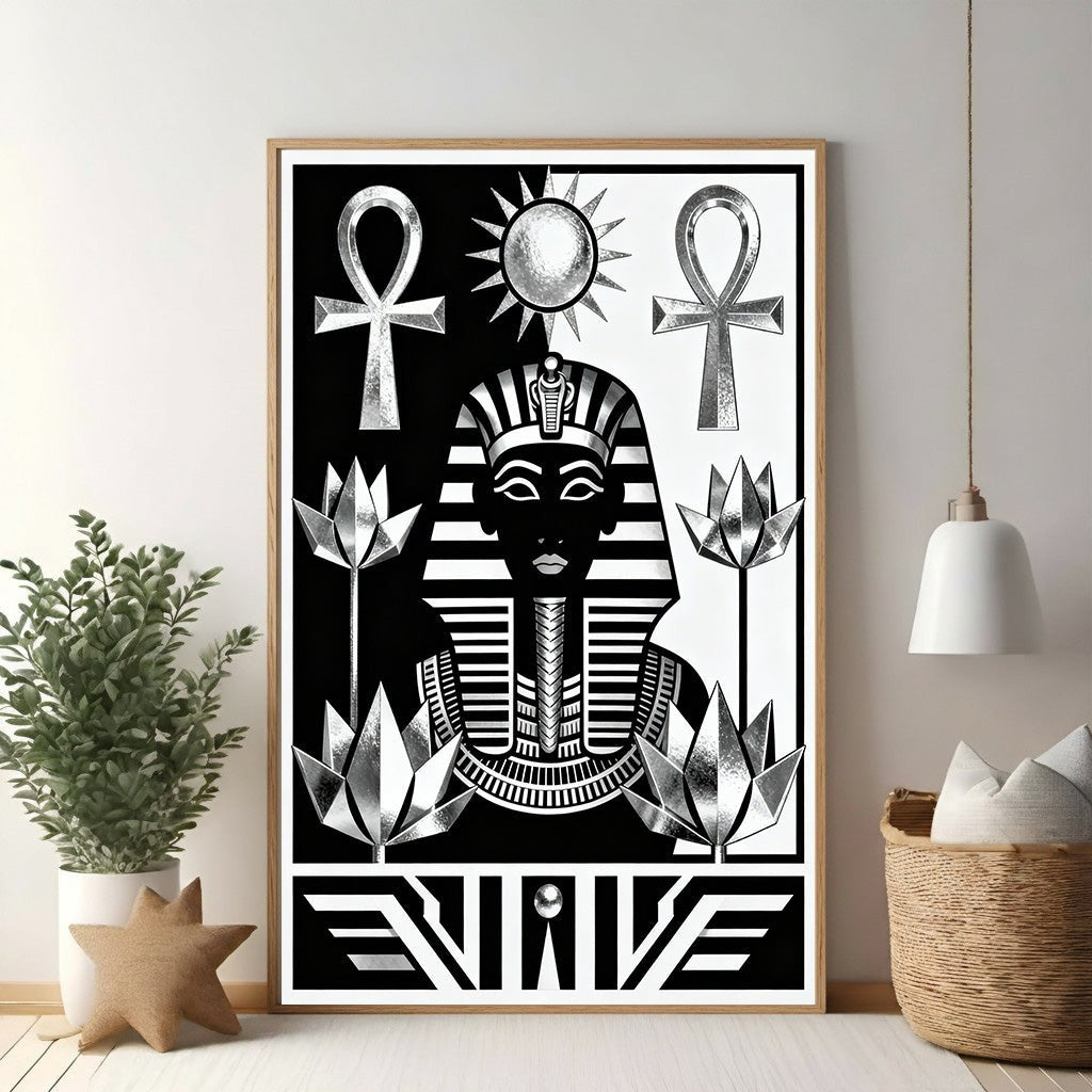 Ancient Egyptian Pharaoh Portrait Wall Art