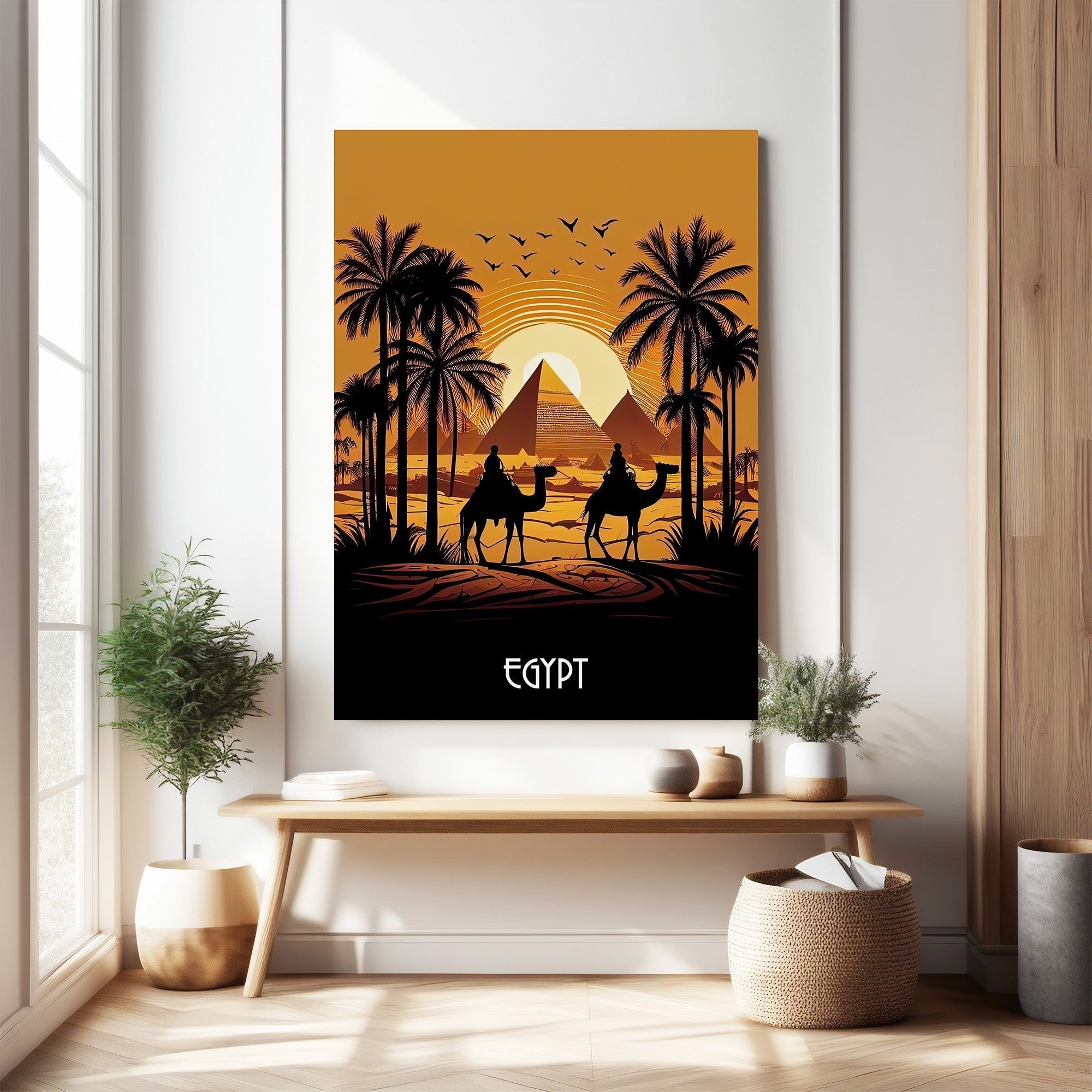 Desert Camel Ride Through Egyptian Pyramids