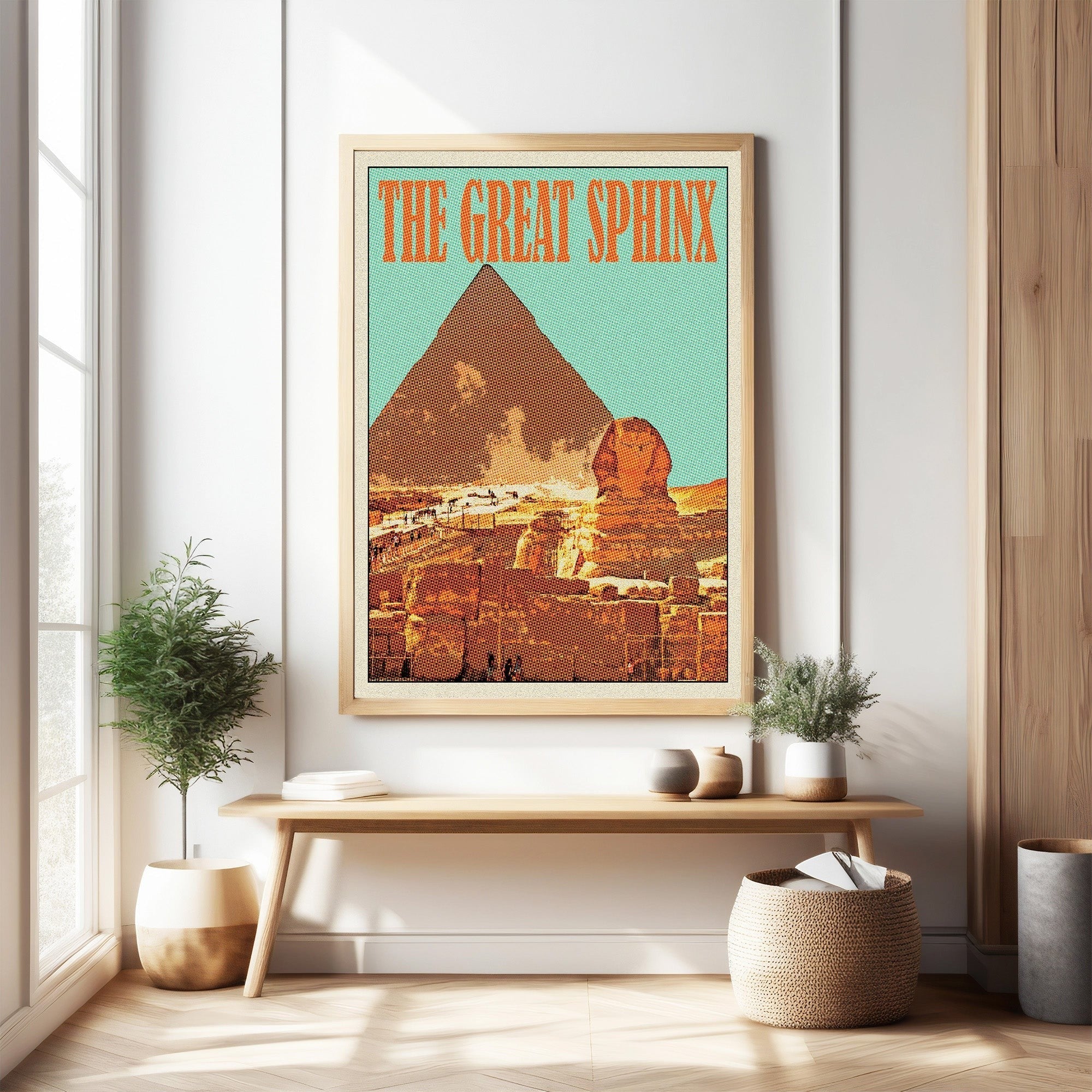 Vintage Egyptian Sphinx Poster