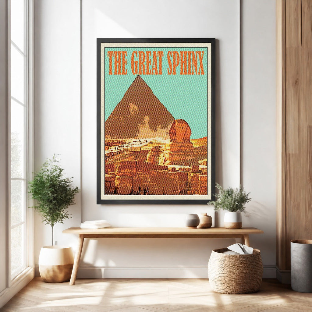 Vintage Egyptian Sphinx Poster