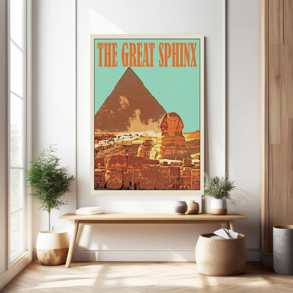 Vintage Egyptian Sphinx Poster