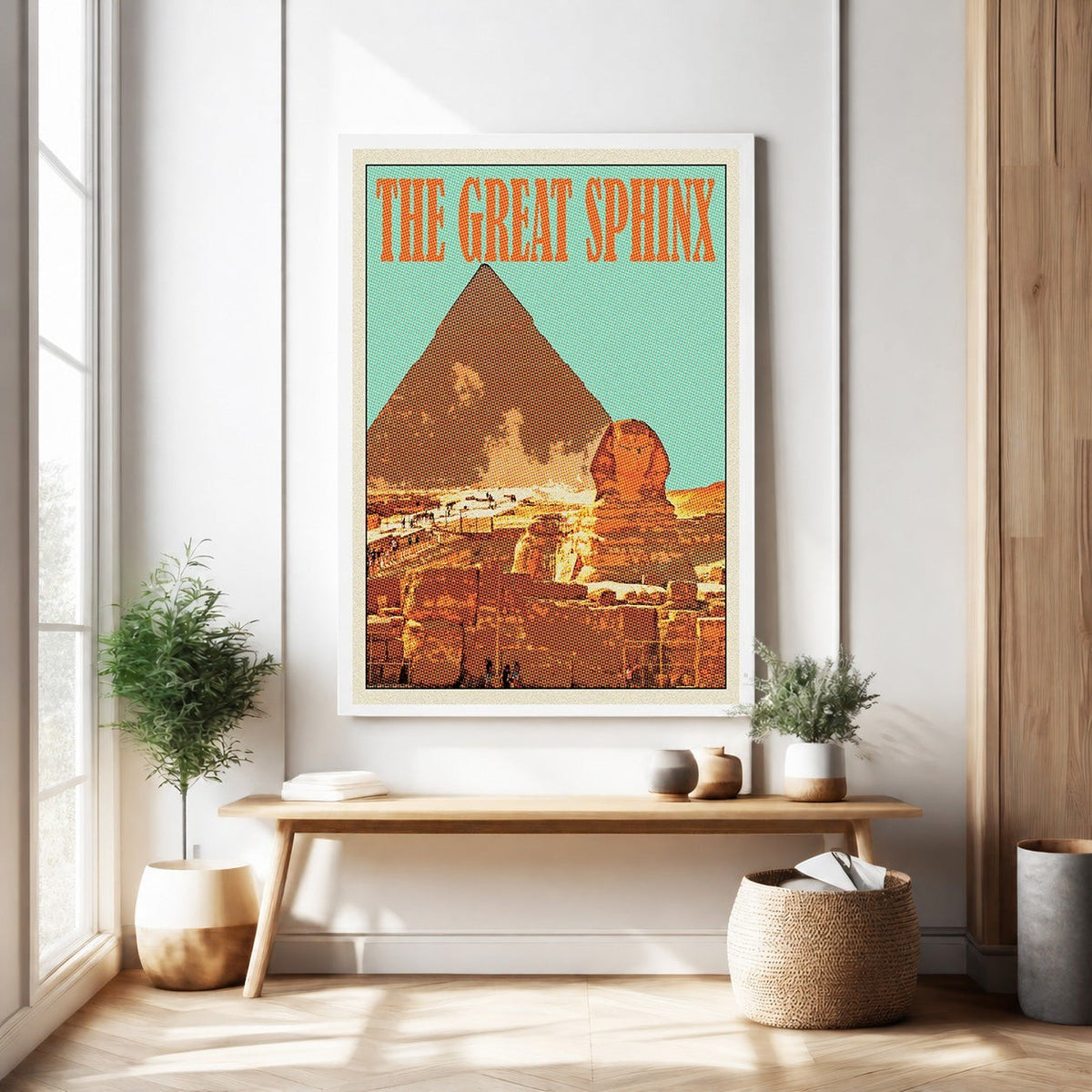 Vintage Egyptian Sphinx Poster