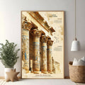 Ancient Egyptian Temple Columns Wall Art