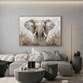 Majestic Elephant Portrait Wall Art