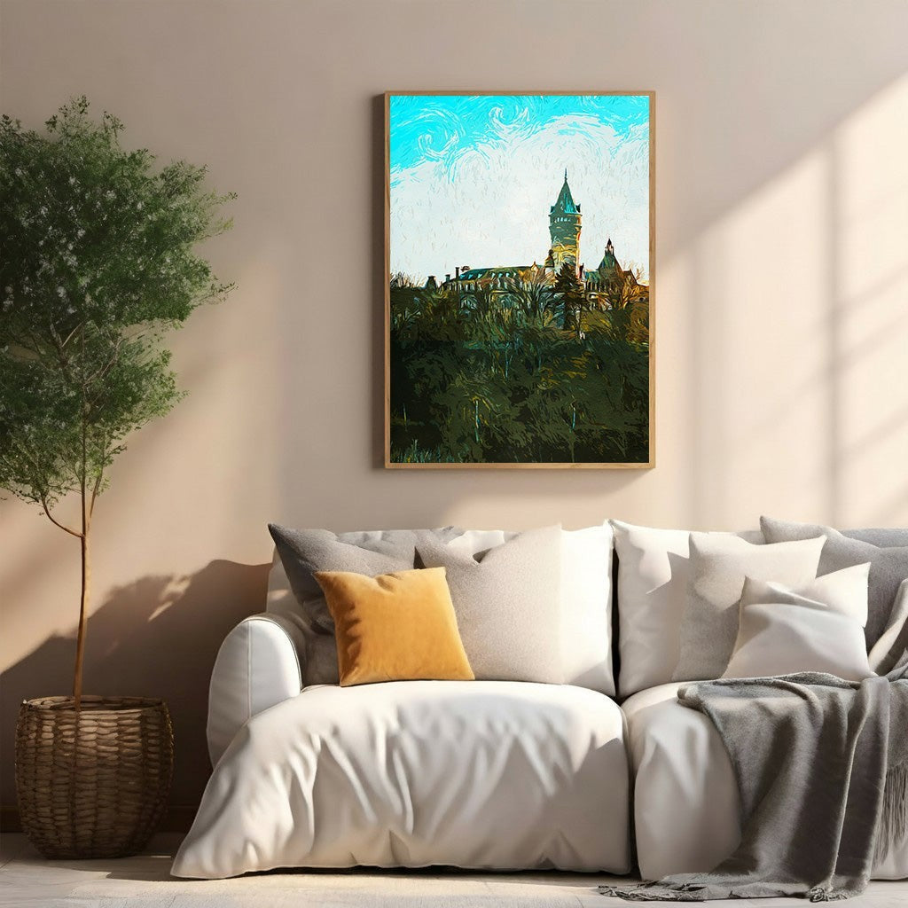 European Castle Landscape Wall Art