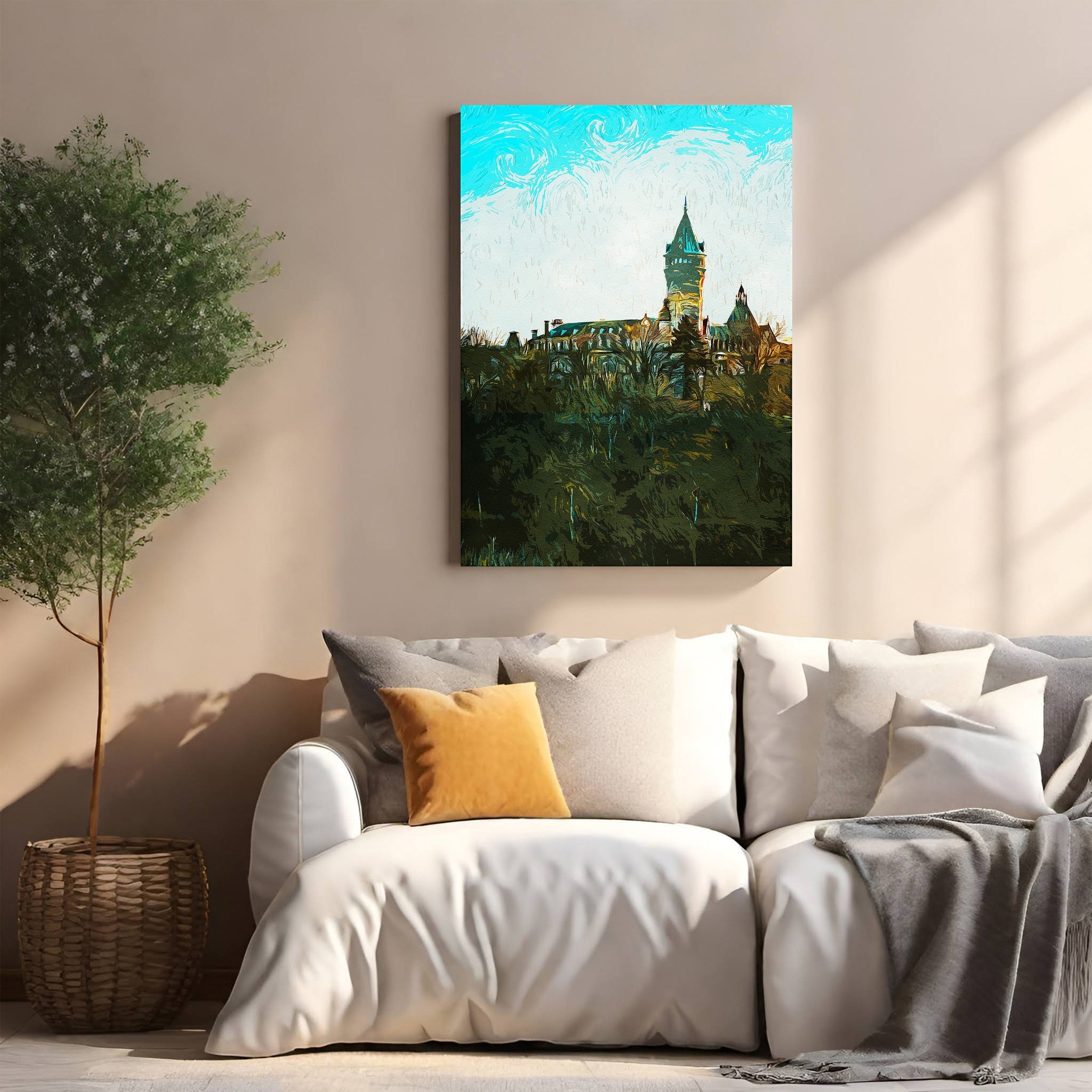 European Castle Landscape Wall Art