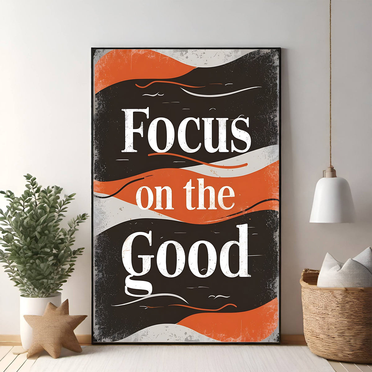 Focus On The Good Motivational Wall Art