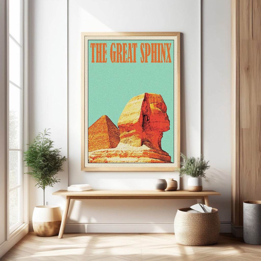 The Great Sphinx Vintage Travel Poster