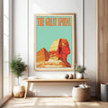 The Great Sphinx Vintage Travel Poster