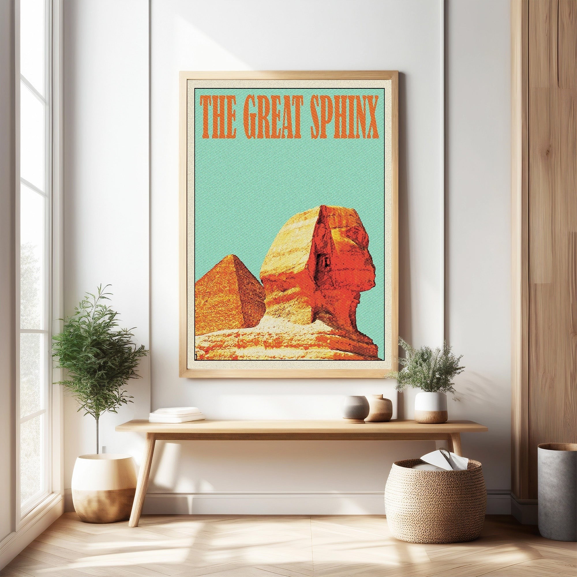 The Great Sphinx Vintage Travel Poster