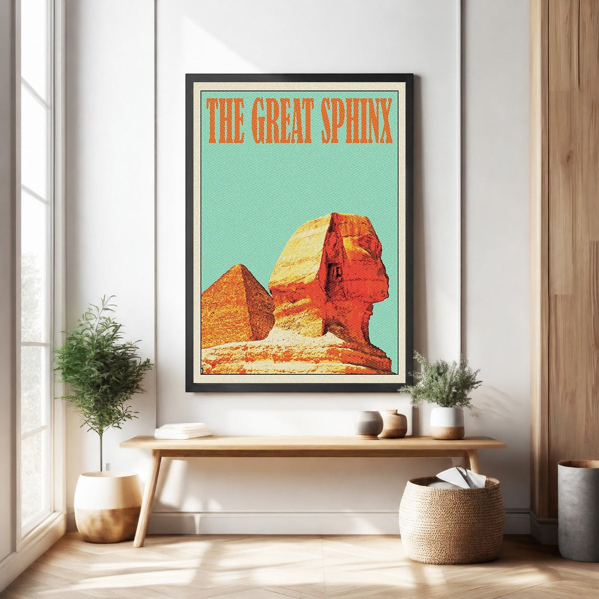 The Great Sphinx Vintage Travel Poster