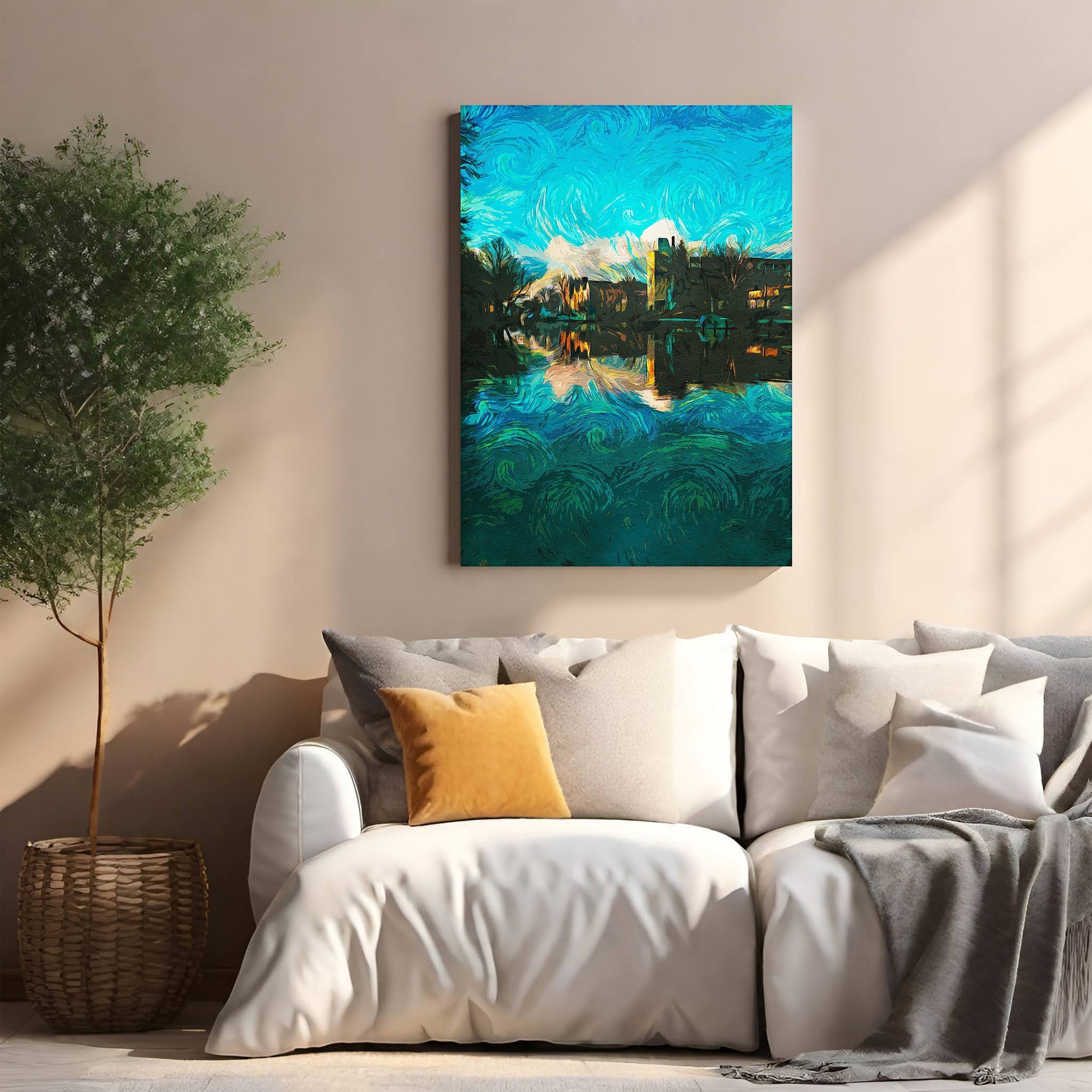 Impressionist Water Landscape Wall Art