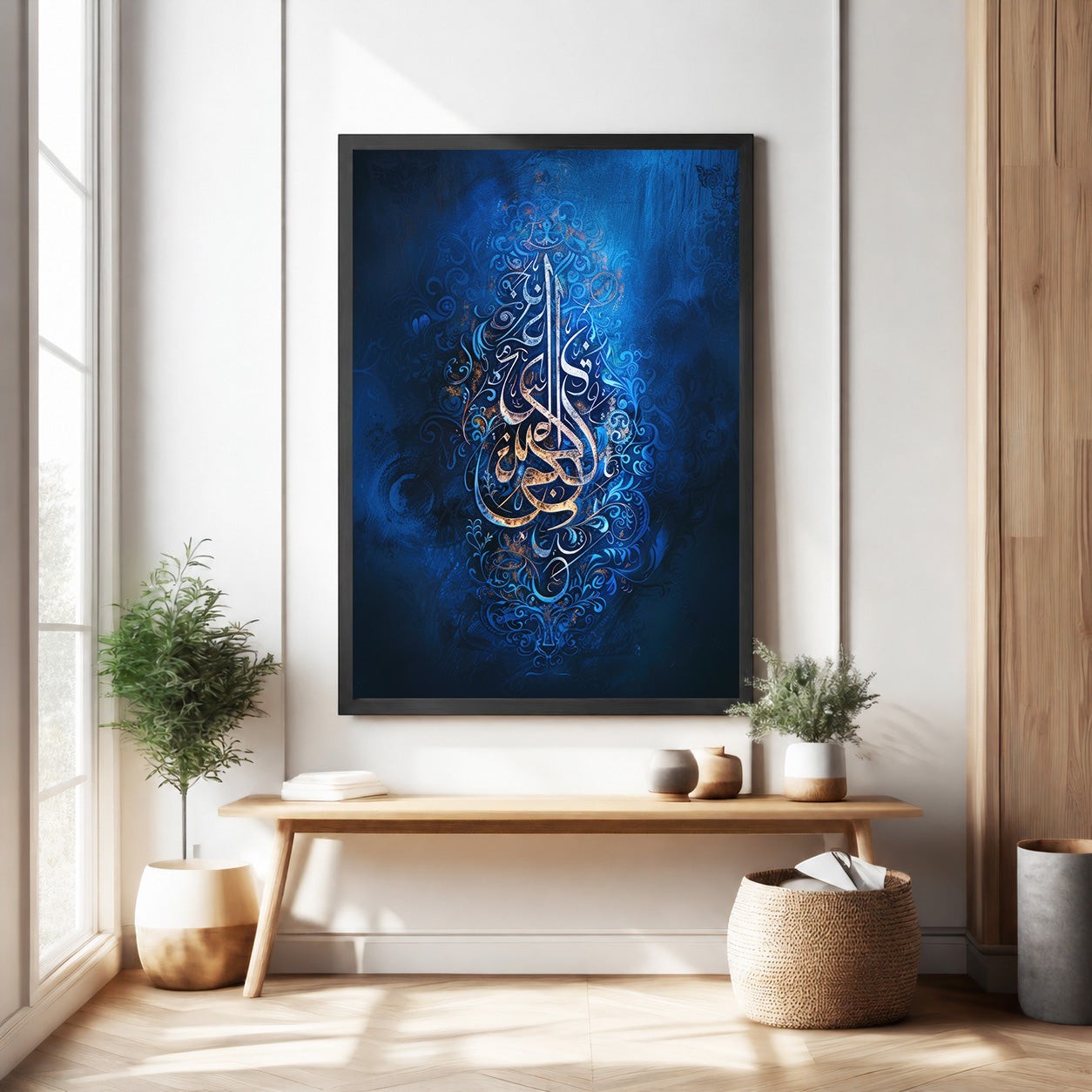 Abstract Islamic Calligraphy Wall Art