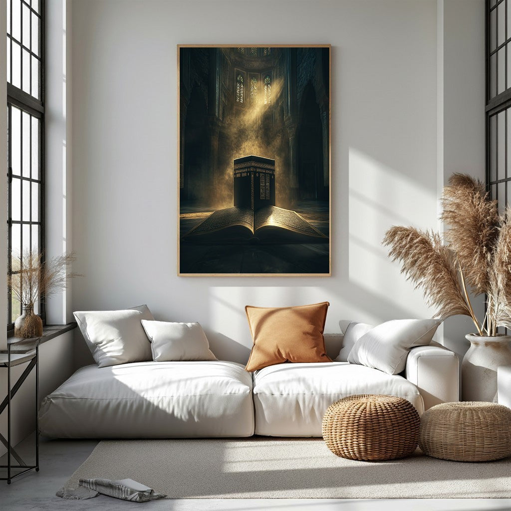 Islamic Kaaba And Quran Wall Art