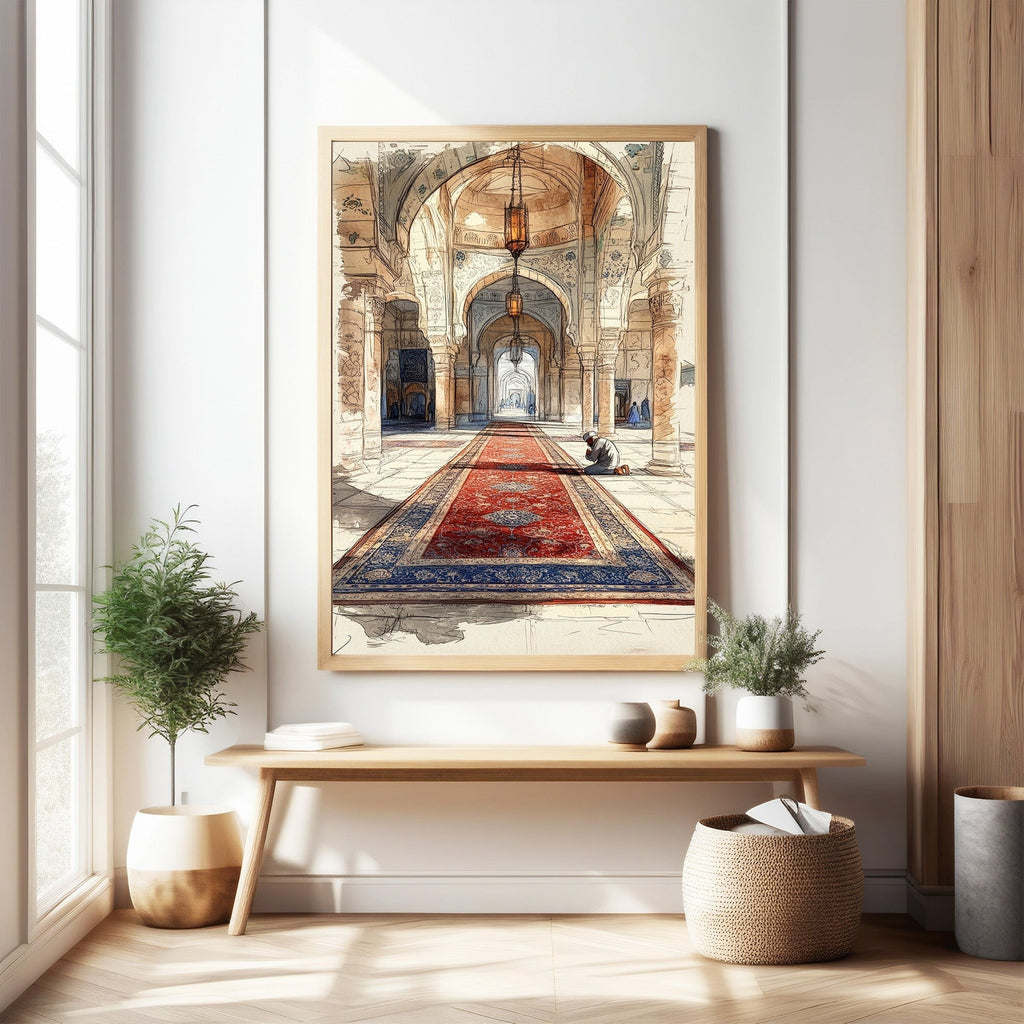Islamic Mosque Hallway Art Print