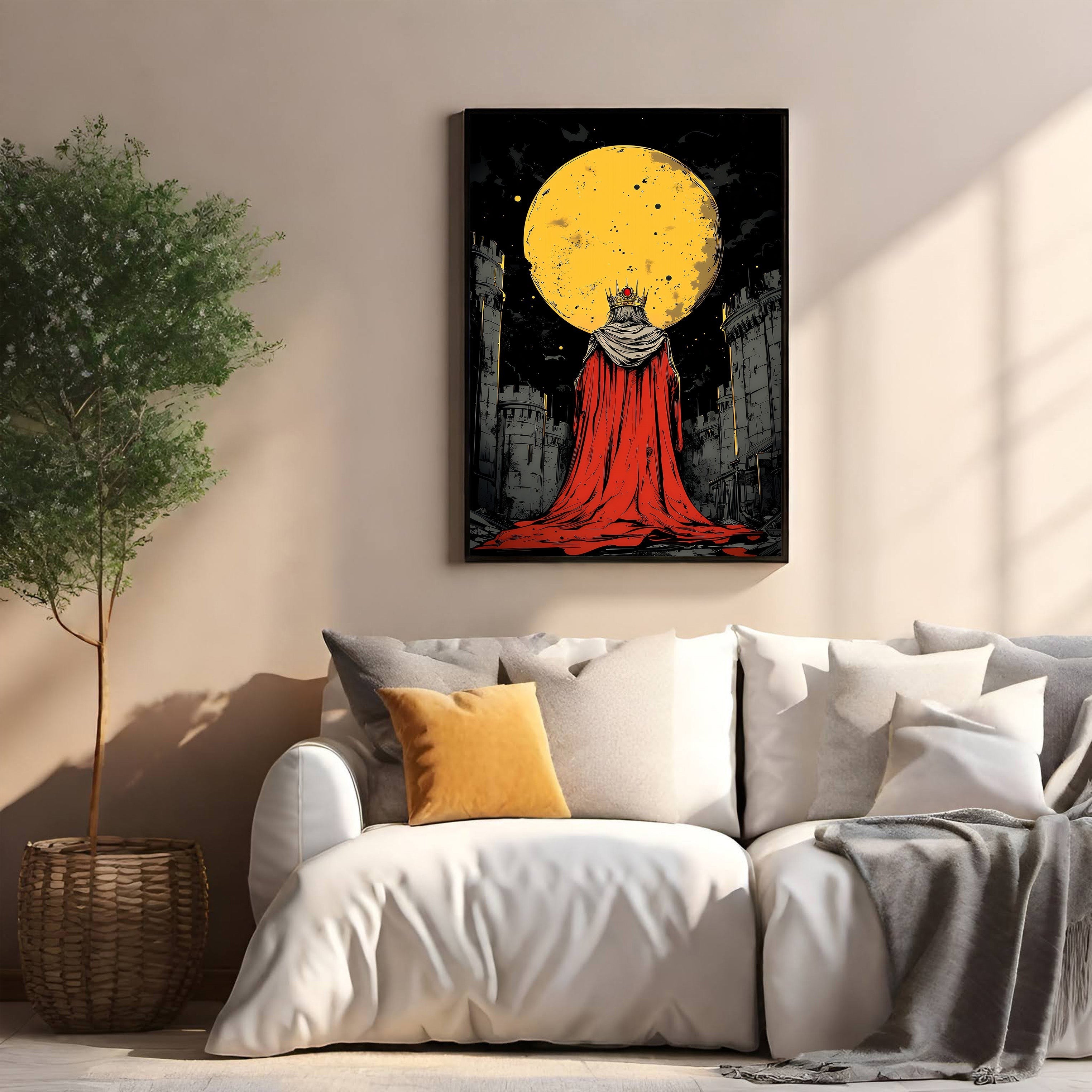 Majestic King Under The Full Moon