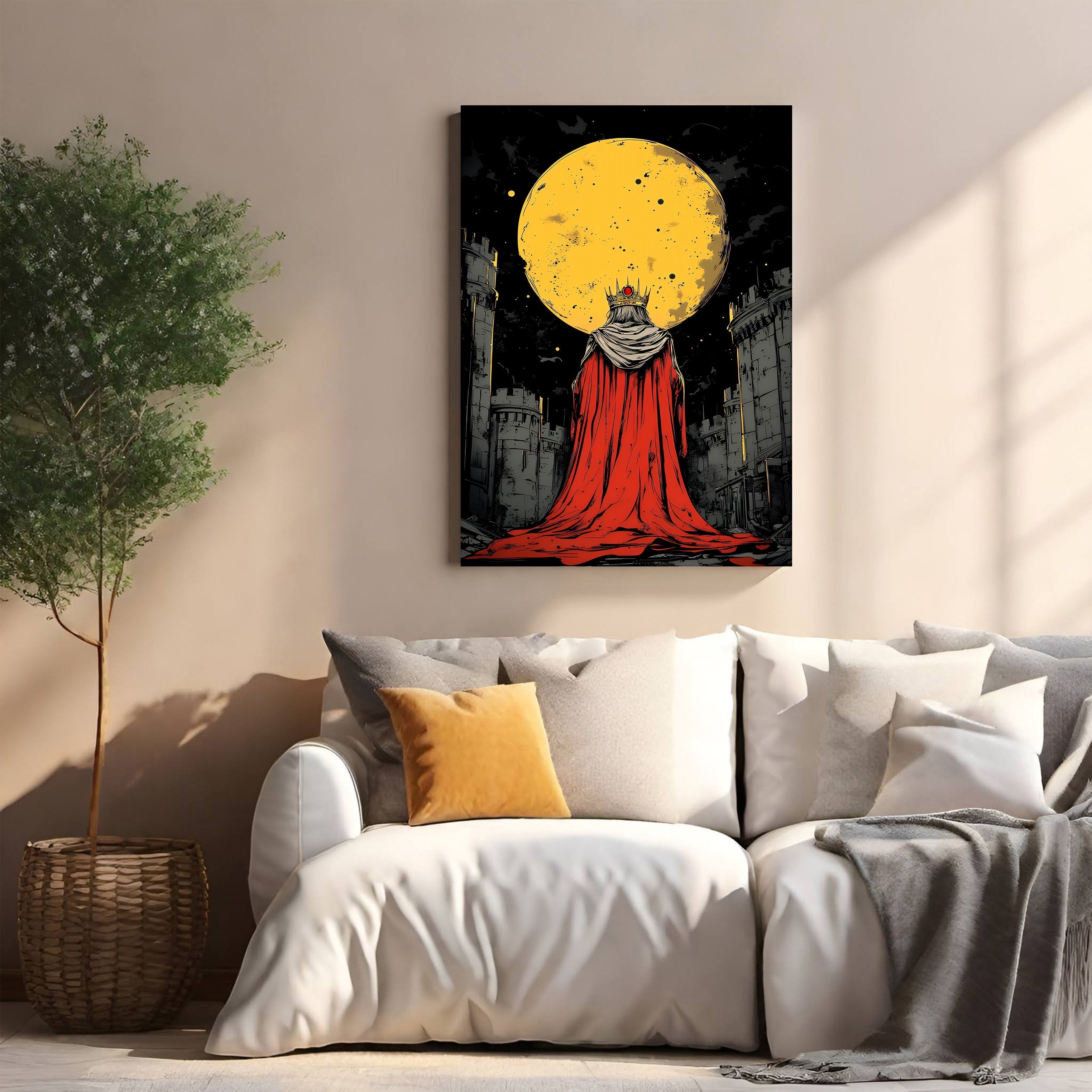 Majestic King Under The Full Moon