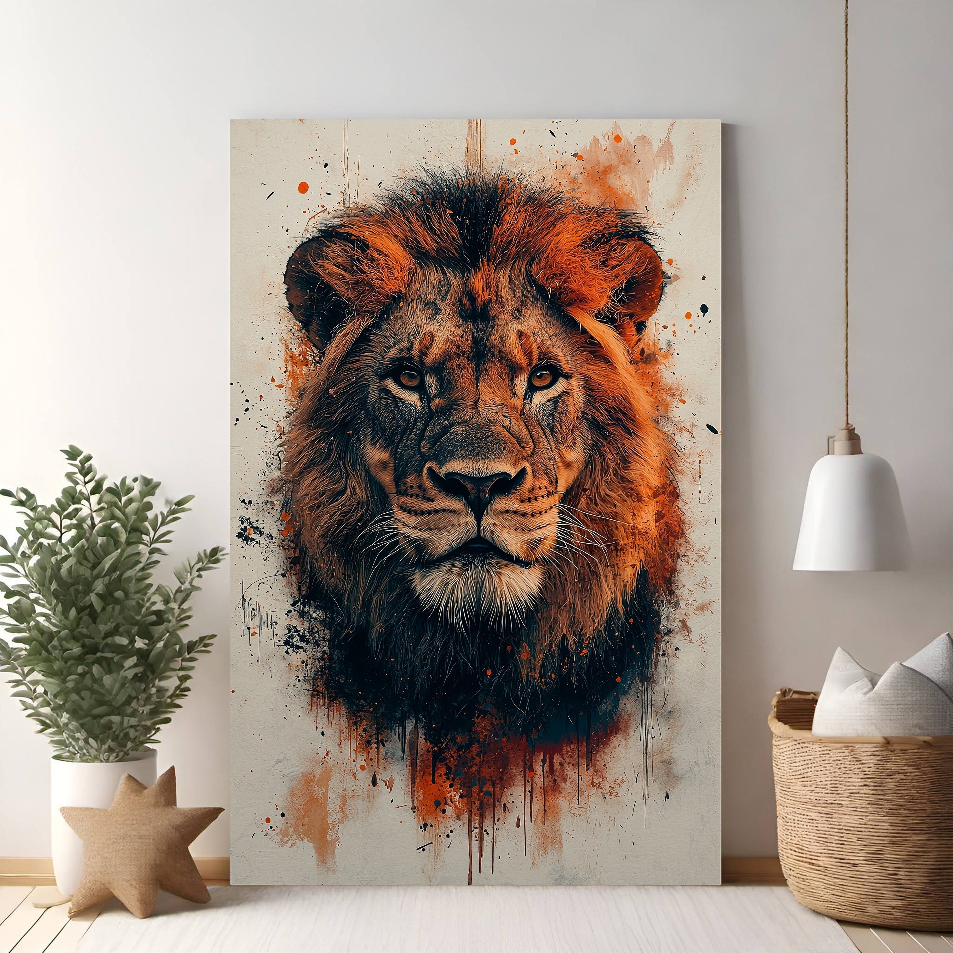 Majestic Lion Portrait Wall Art